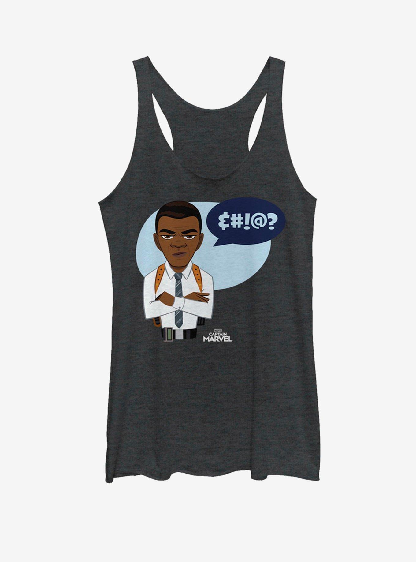 Marvel Captain Marvel Say What Womens Tank, , hi-res