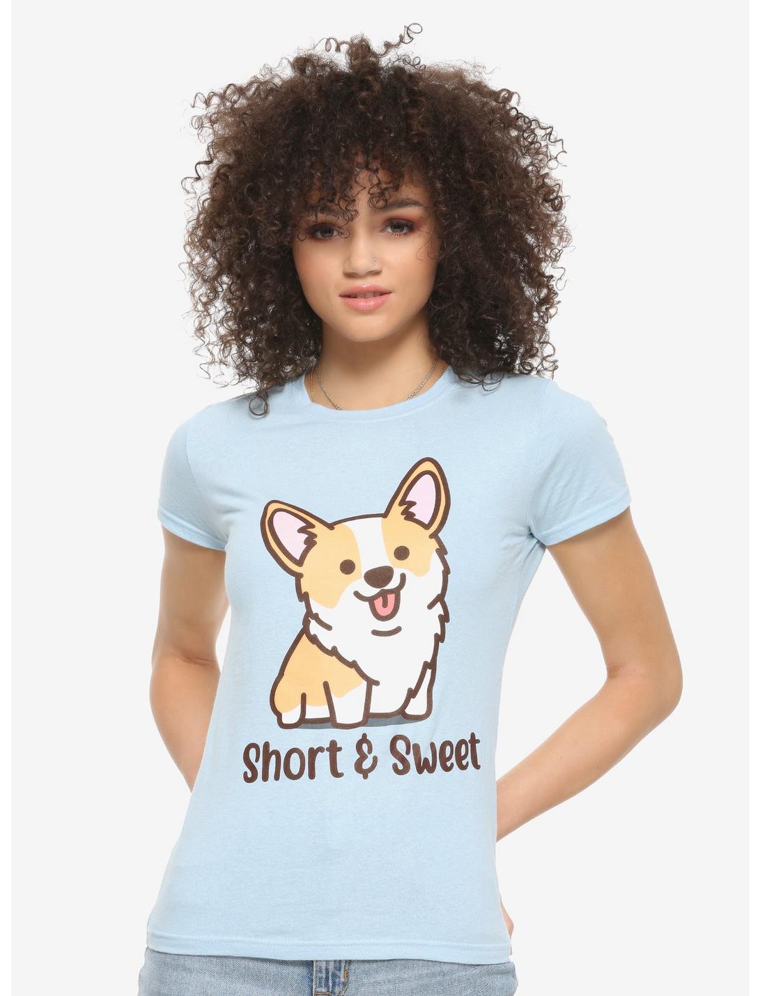 Short & Sweet Corgi Girls T-Shirt, MULTI, hi-res