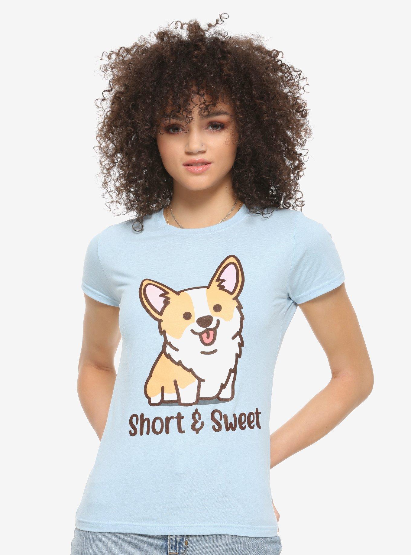 Short & Sweet Corgi Girls T-Shirt, MULTI, hi-res