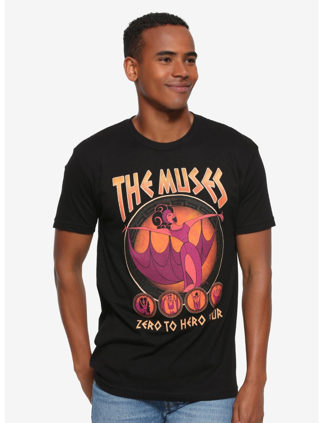 Disney Hercules The Muses Zero to Hero Tour T-Shirt - BoxLunch Exclusive, BLACK, hi-res