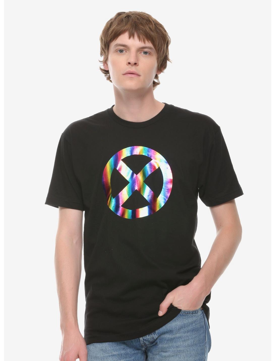 Marvel X-Men Gradient Foil Logo T-Shirt, BLACK, hi-res