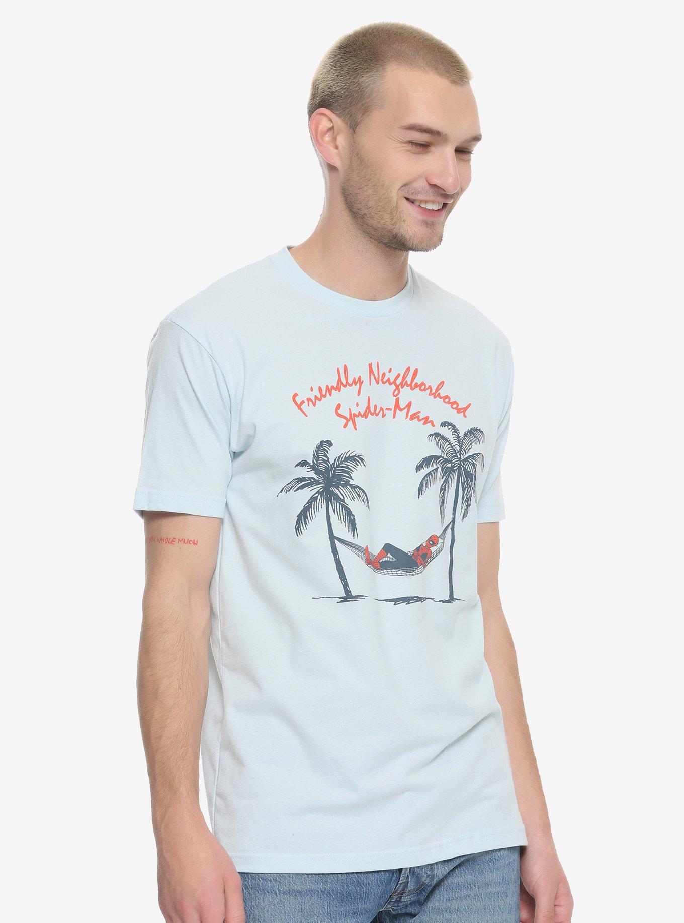 Marvel Spider-Man Friendly Neighborhood Hammock T-Shirt, BLUE, hi-res