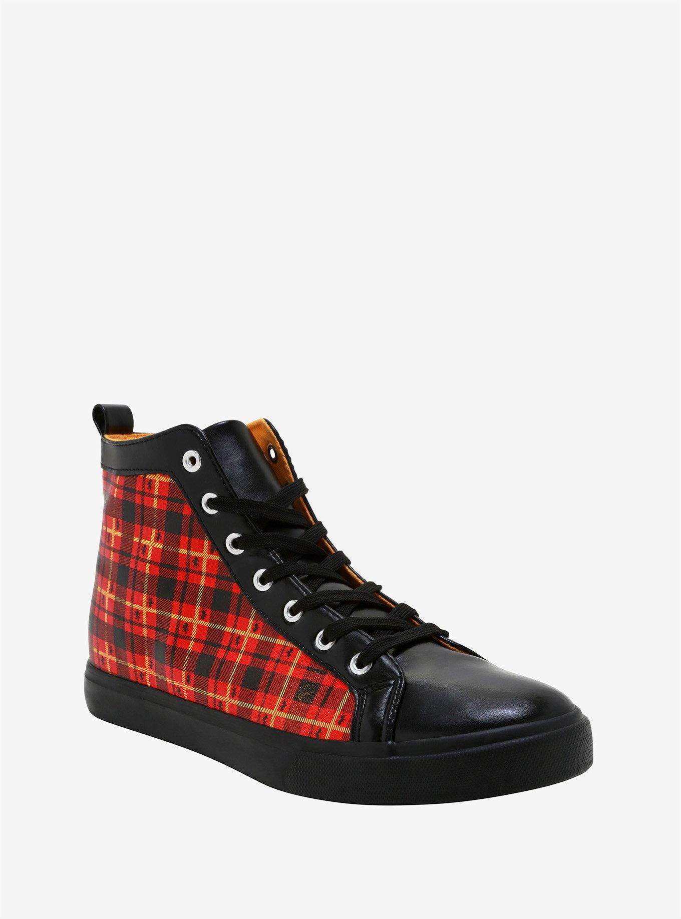 Harry Potter Gryffindor Plaid Hi-Top Sneakers, MULTI, hi-res