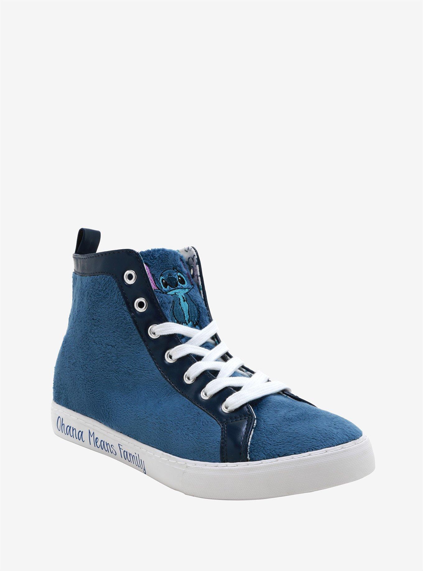 Fuzzy high top sneakers online