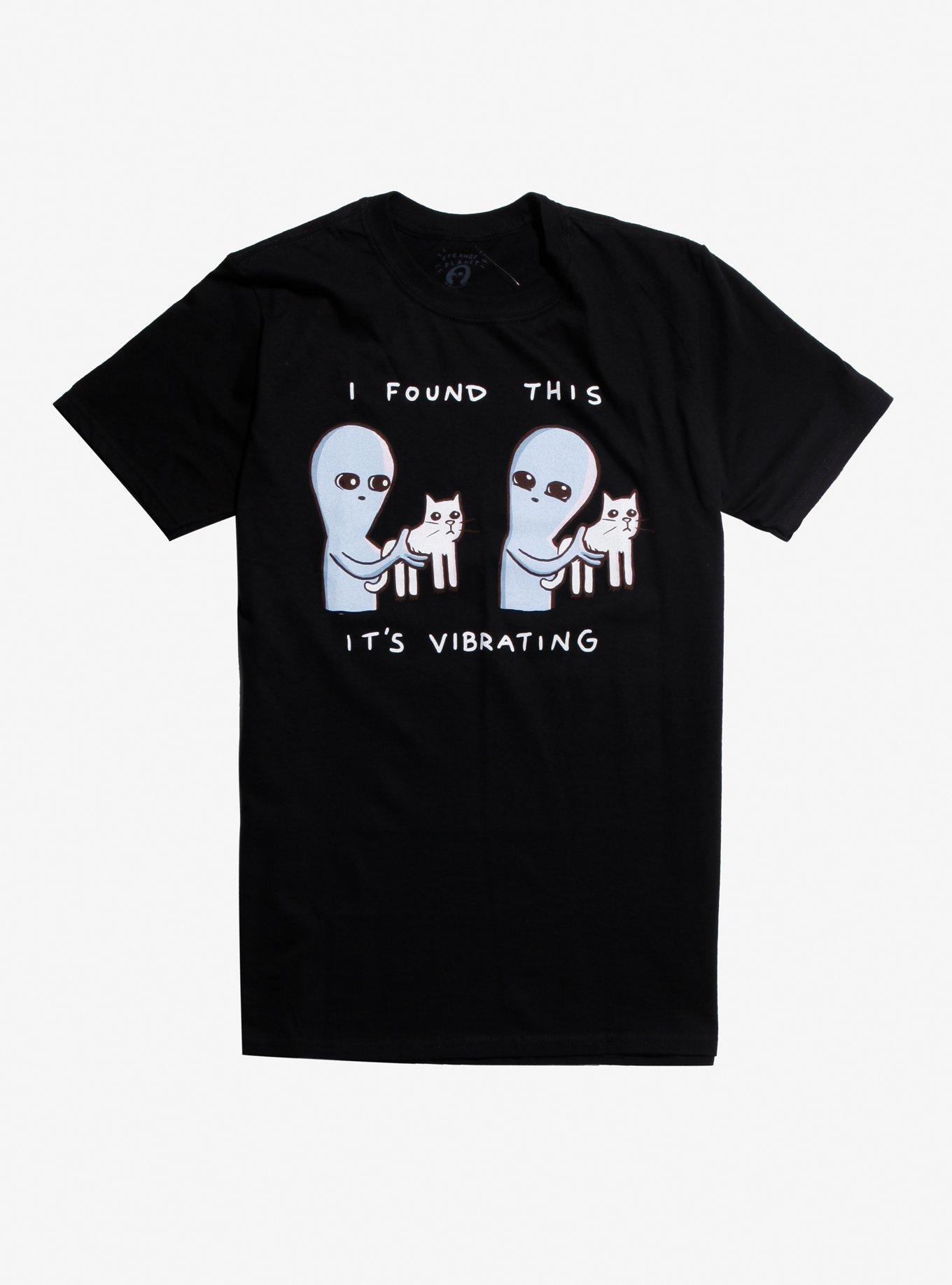 Strange Planet Vibrating Cat T-Shirt, MULTI, hi-res