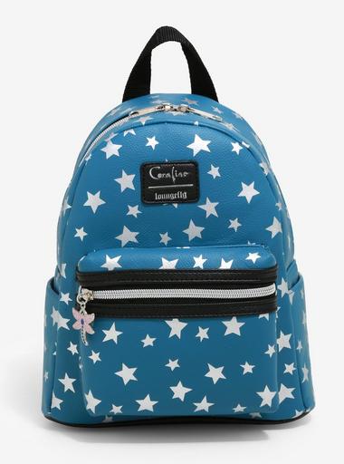 HOT TOPIC CORALINE Icons MINI BACKPACK! Faux Leather Stars Button Key   Stone Loungefly Coraline Icons Mini Backpack | Hot Topic main image 2