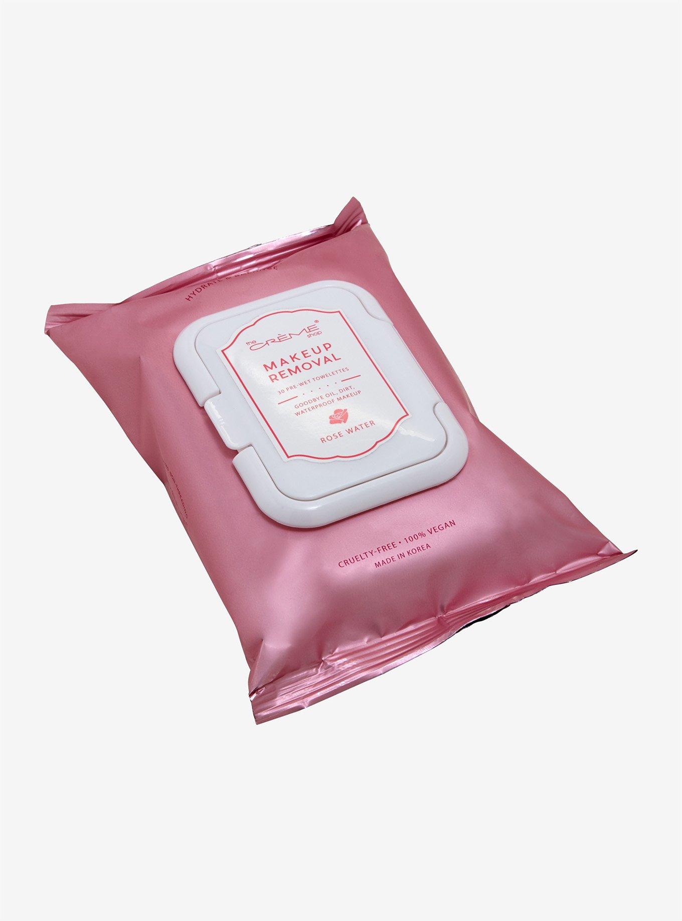 The Creme Shop Rose Water Makeup Removal Wipes, , hi-res