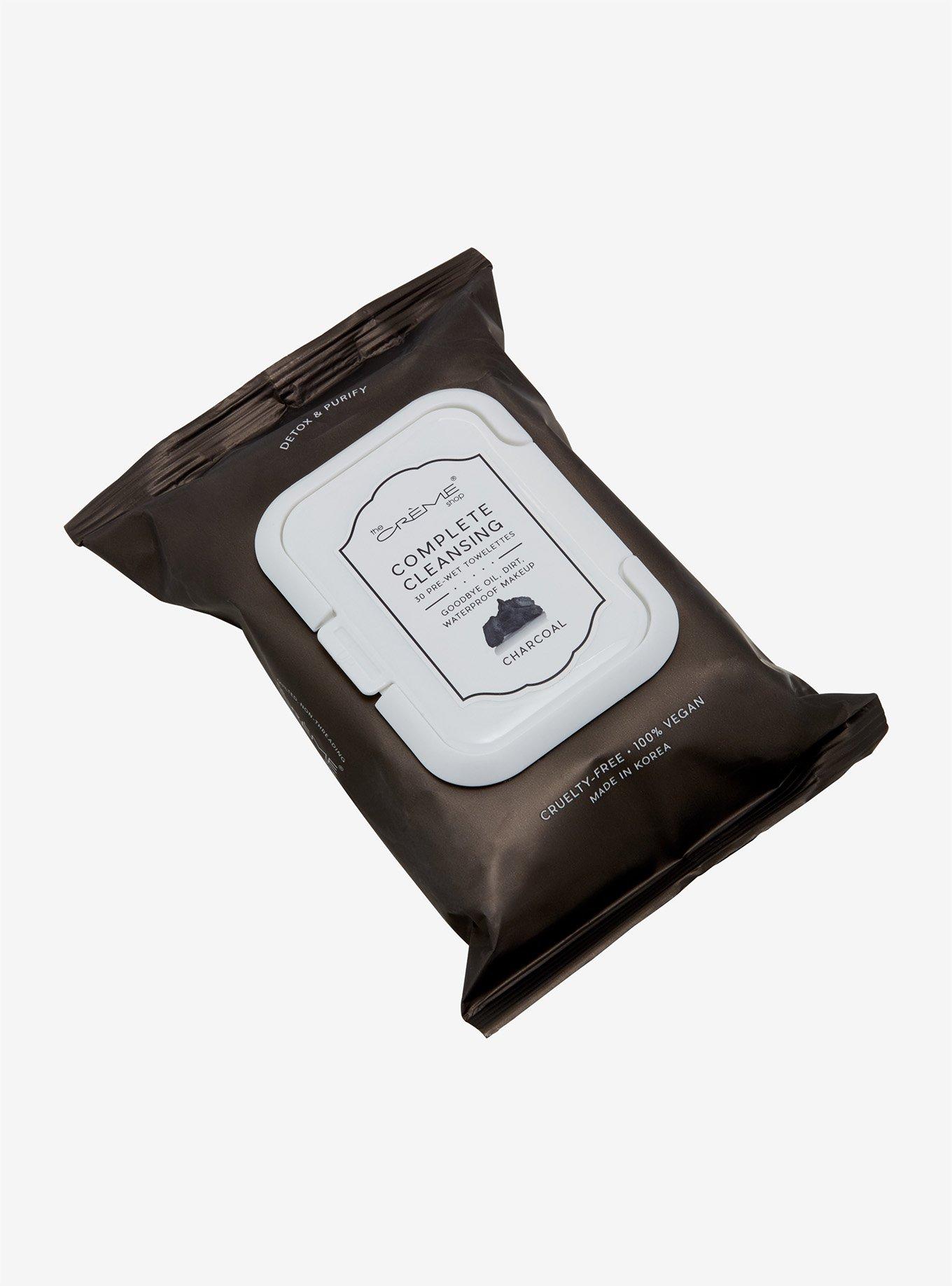 The Creme Shop Complete Cleansing Charcoal Face Wipes, , hi-res