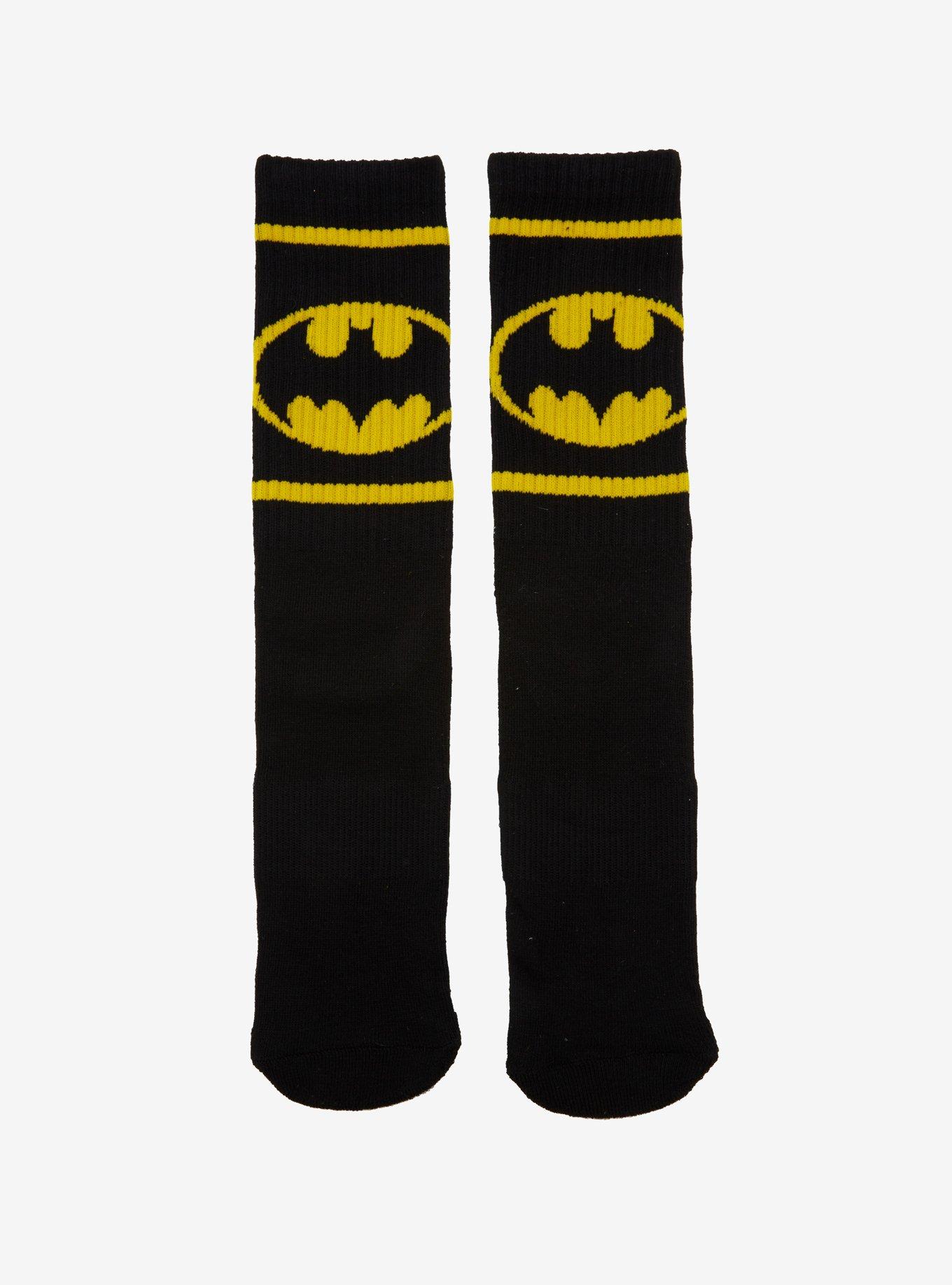 DC Comics Batman Logo Crew Socks, , hi-res