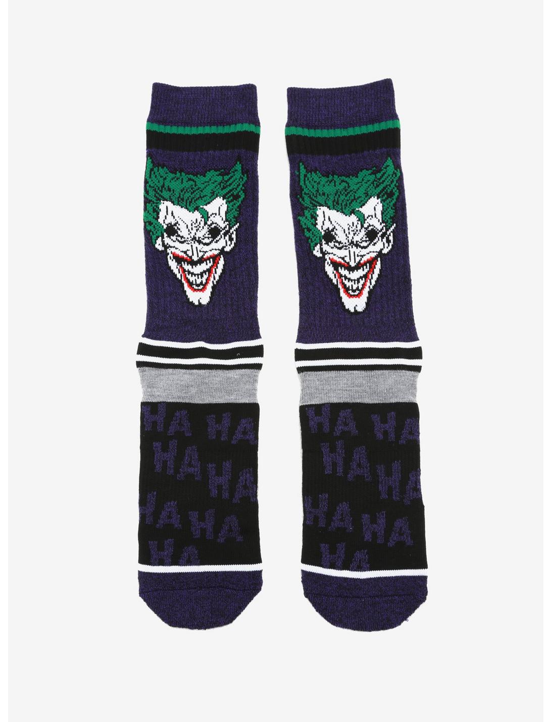 DC Comics Joker Purple Crew Socks, , hi-res