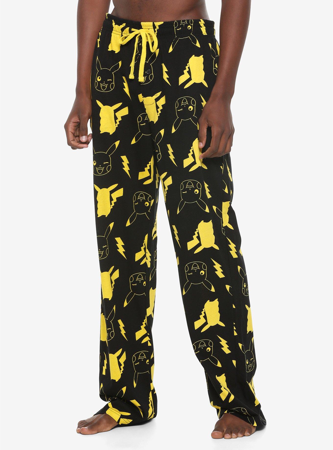 Pokemon Pikachu Bolt Pajama Pants, YELLOW, hi-res