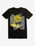 SpongeBob SquarePants Comp Striped T-Shirt, BLACK, hi-res