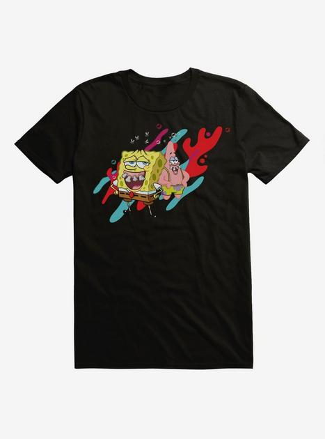 SpongeBob SquarePants SpongeBob SquarePants and Patrick Teeth Black T ...