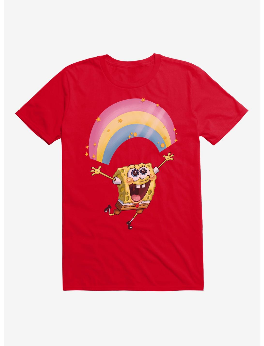 SpongeBob SquarePants Chasing Sparkle Rainbows T-Shirt, , hi-res