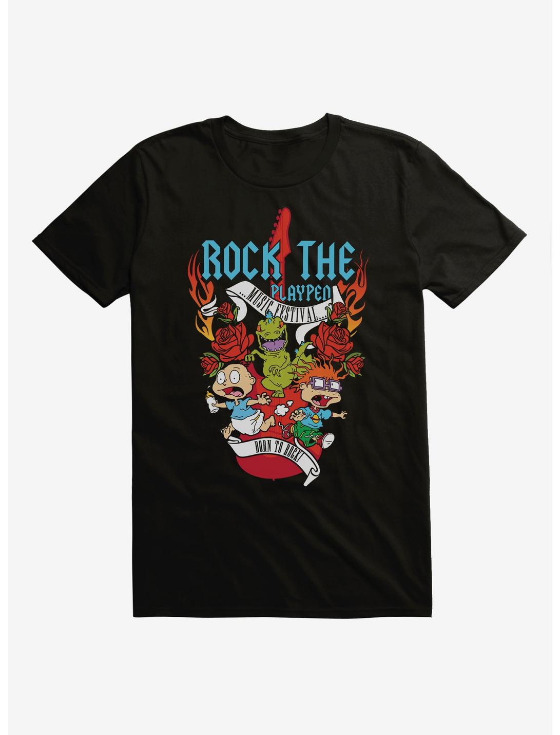Rugrats Rock the Play Pen T-Shirt, BLACK, hi-res