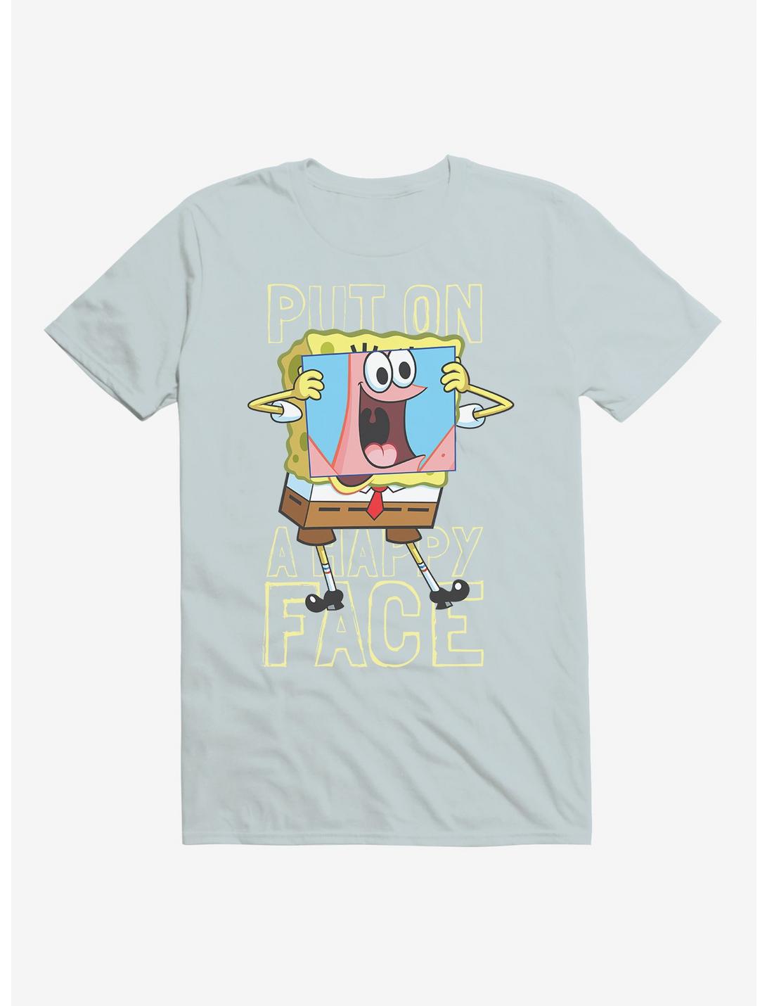 SpongeBob SquarePants Happy Face T-Shirt, LIGHT BLUE, hi-res