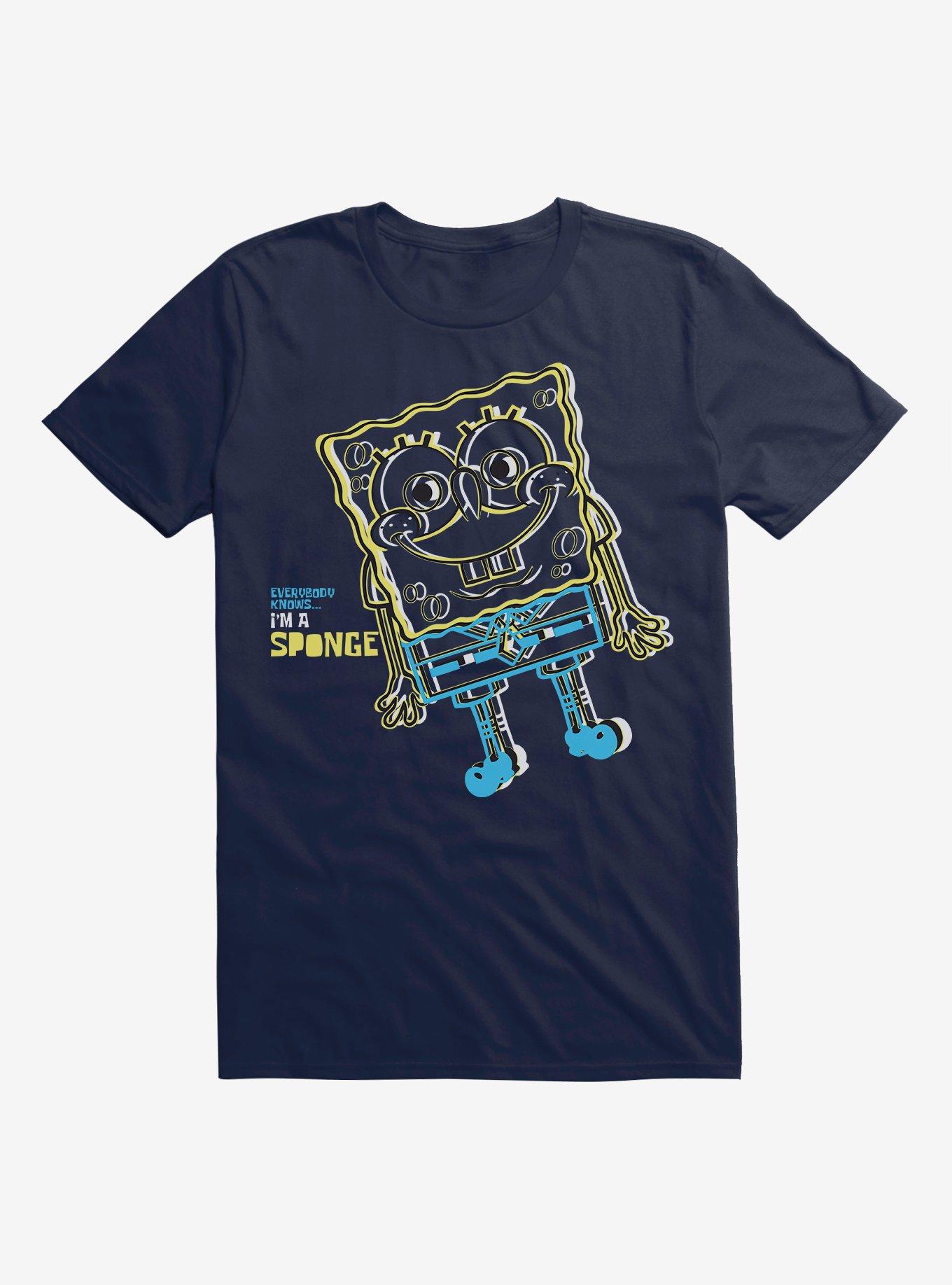 SpongeBob SquarePants Iconic Outline Navy T-Shirt | BoxLunch