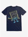 SpongeBob SquarePants Iconic Outline Navy T-Shirt, MIDNIGHT NAVY, hi-res