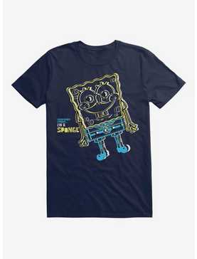 SpongeBob SquarePants Iconic Outline Navy T-Shirt, , hi-res