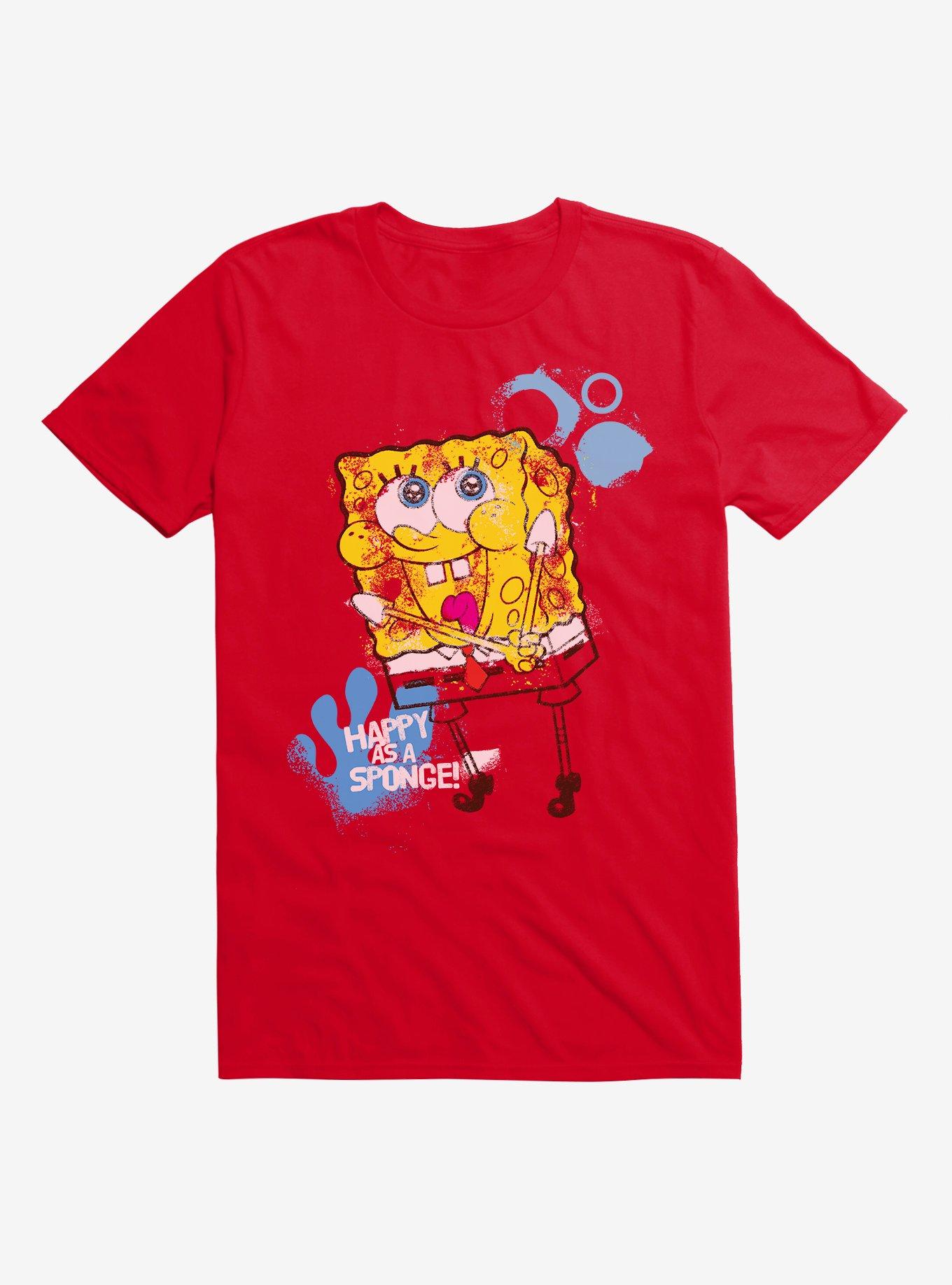 SpongeBob SquarePants Happy As A Sponge T-Shirt | BoxLunch
