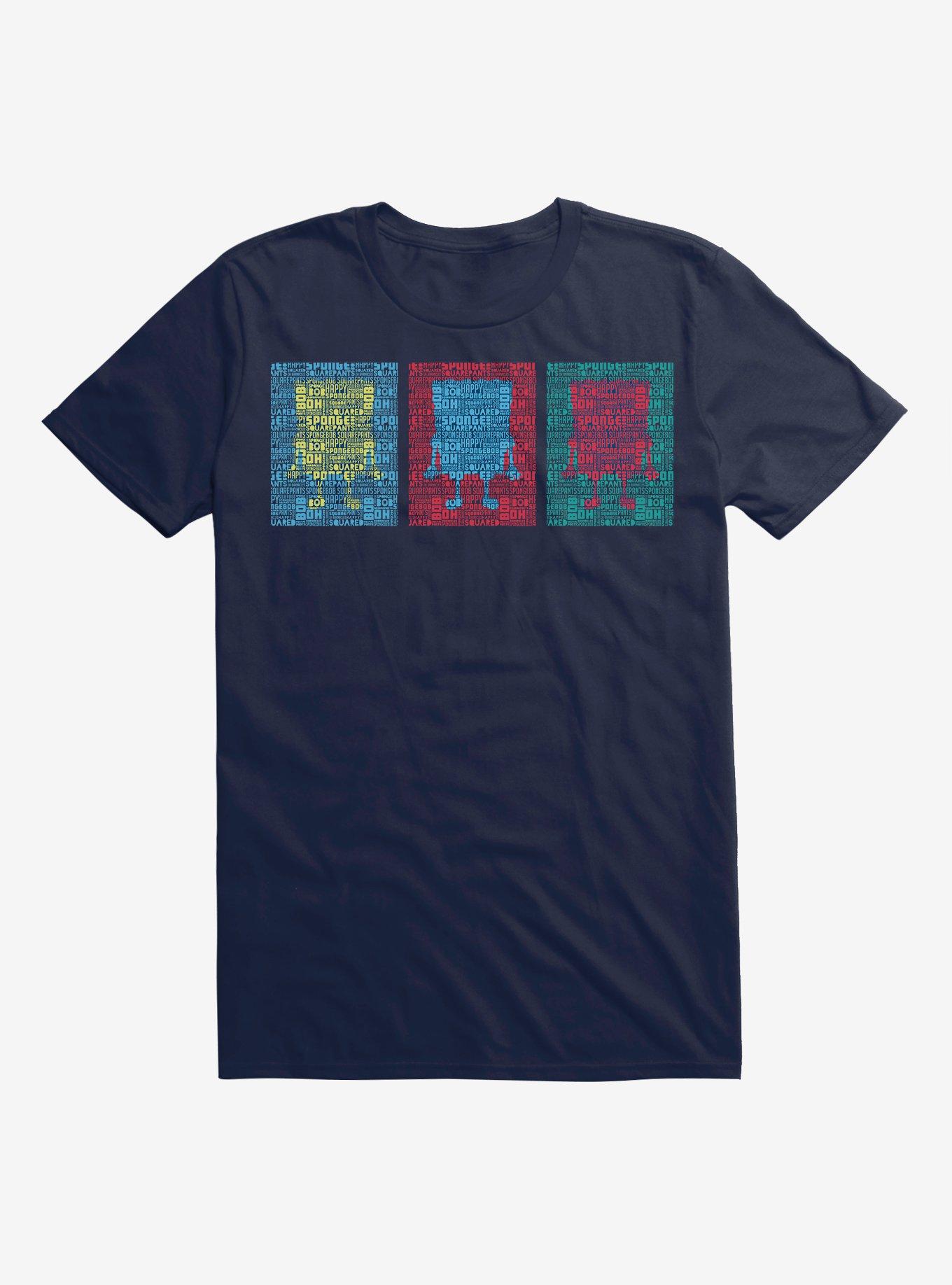 SpongeBob SquarePants Multicolor Silhouettes T-Shirt | BoxLunch