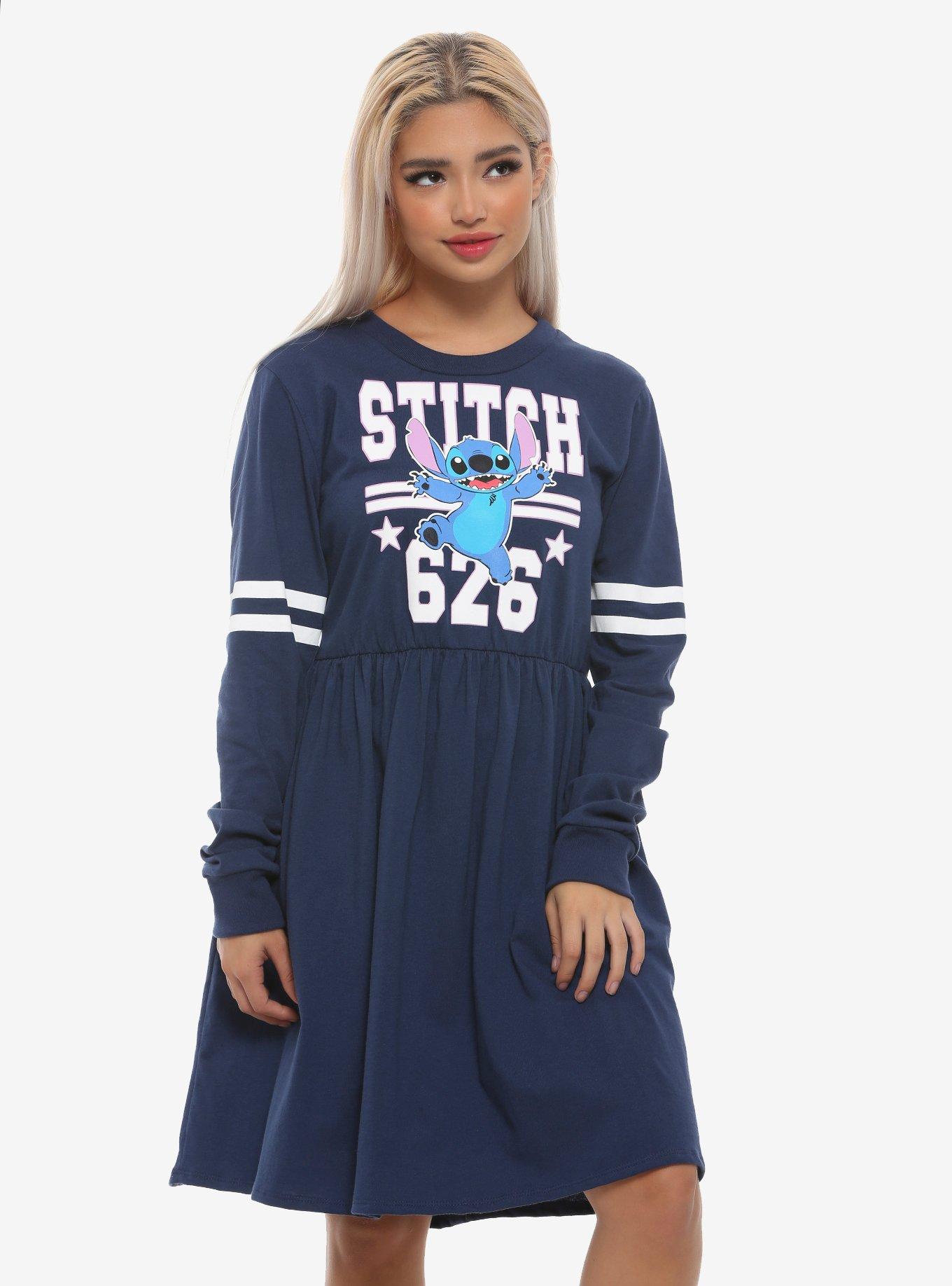 Disney Lilo & Stitch Athletic Long-Sleeve Dress, MULTI, hi-res