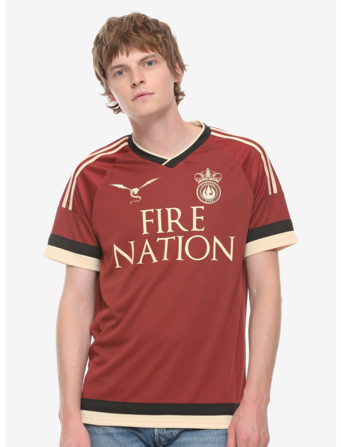 Avatar: The Last Airbender Fire Nation Jersey - BoxLunch Exclusive, RED, hi-res