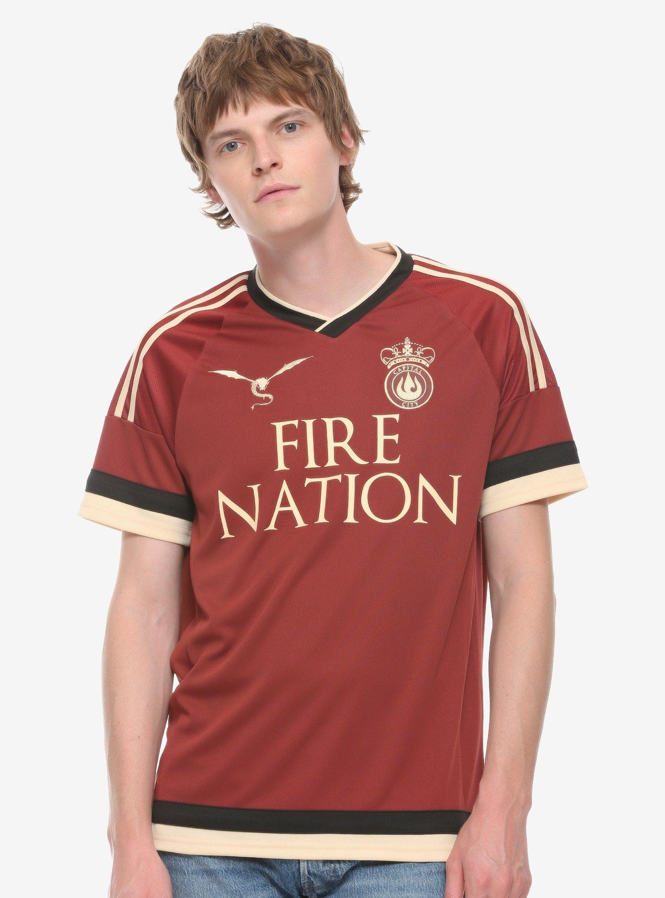 Avatar: The Last Airbender Fire Nation Jersey - BoxLunch Exclusive, RED, hi-res