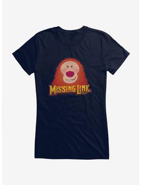 Missing Link Face Girls T-Shirt, NAVY, hi-res