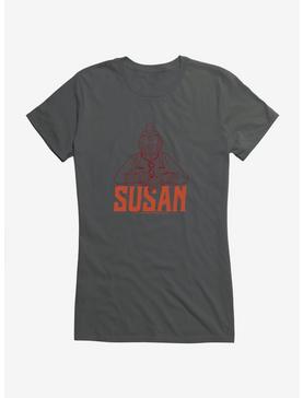 Missing Link Susan Girls T-Shirt, CHARCOAL, hi-res