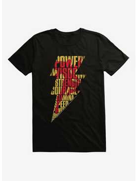 DC Comics Shazam! Bolt Word Collage T-Shirt, , hi-res