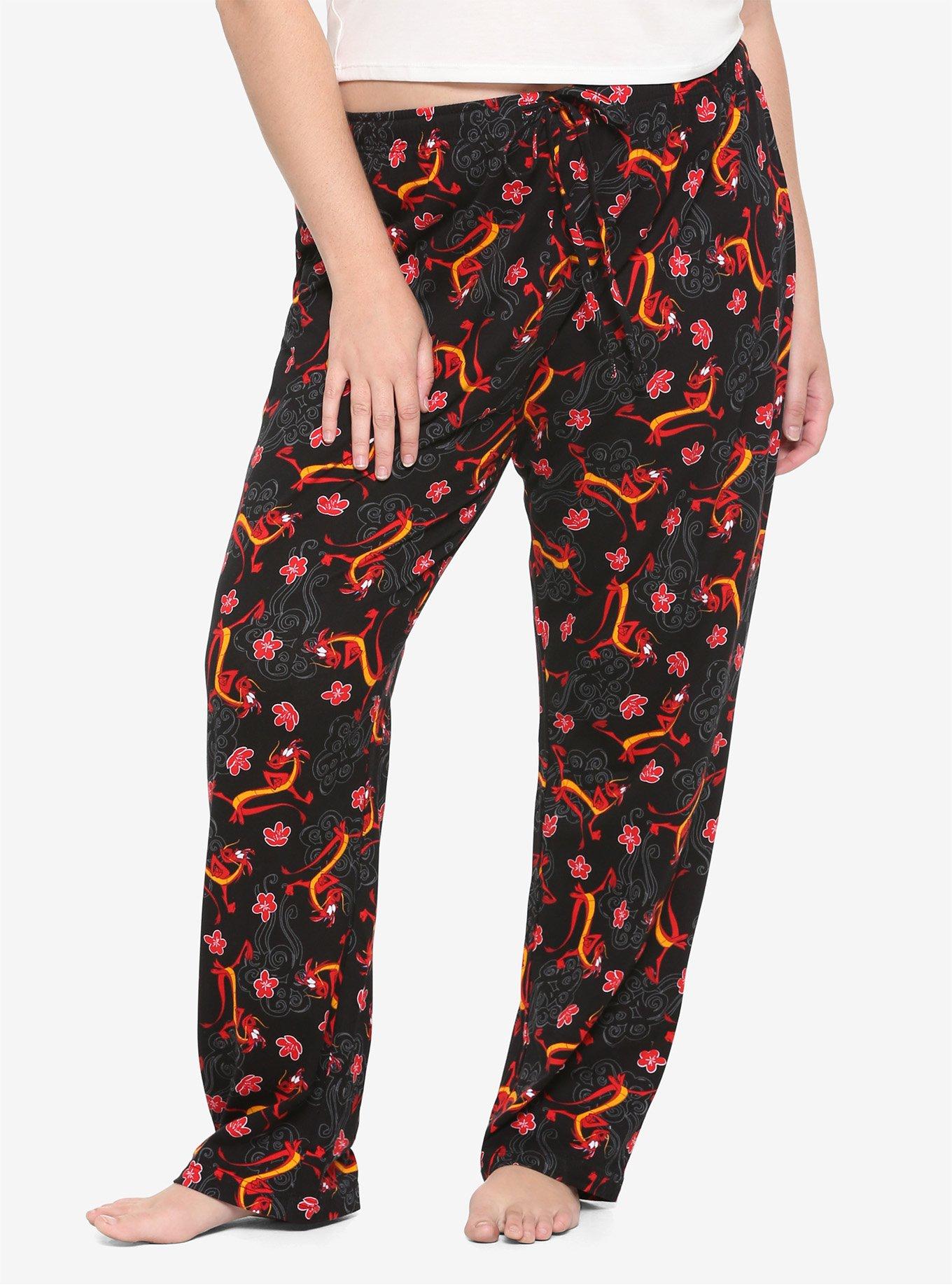 Disney Mulan Mushu & Clouds Girls Pajama Pants Plus Size | Hot Topic