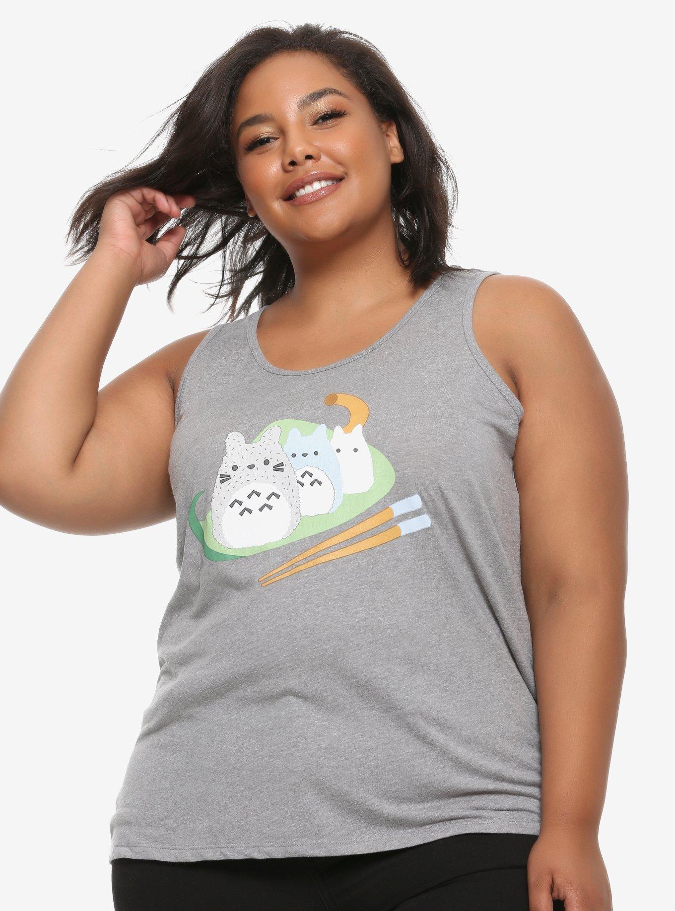 Her Universe Studio Ghibli My Neighbor Totoro Onigiri Girls Hi-Low Tank Top Plus Size, MULTI, hi-res