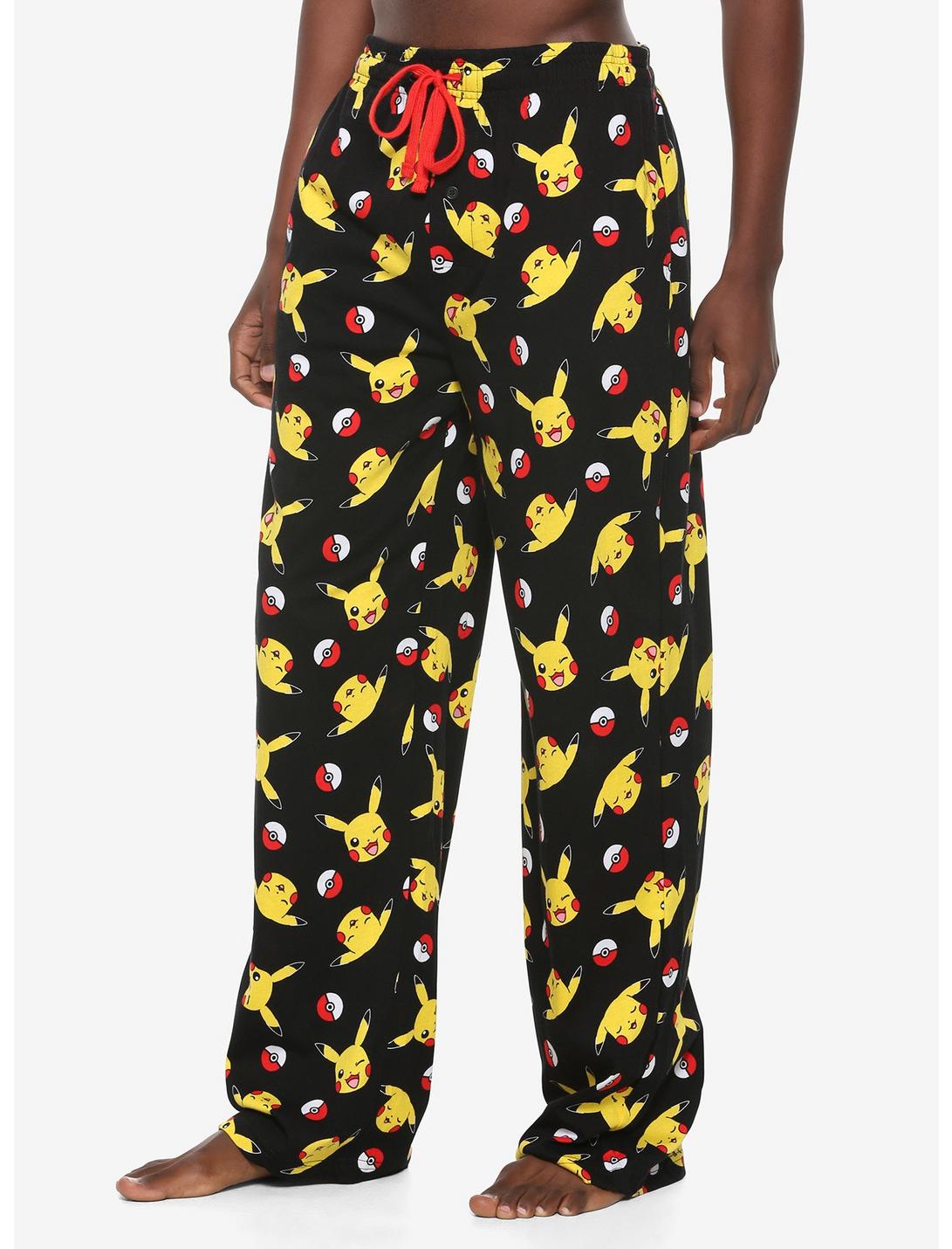 Pokemon Pikachu & Poke Balls Pajama Pants, MULTI, hi-res