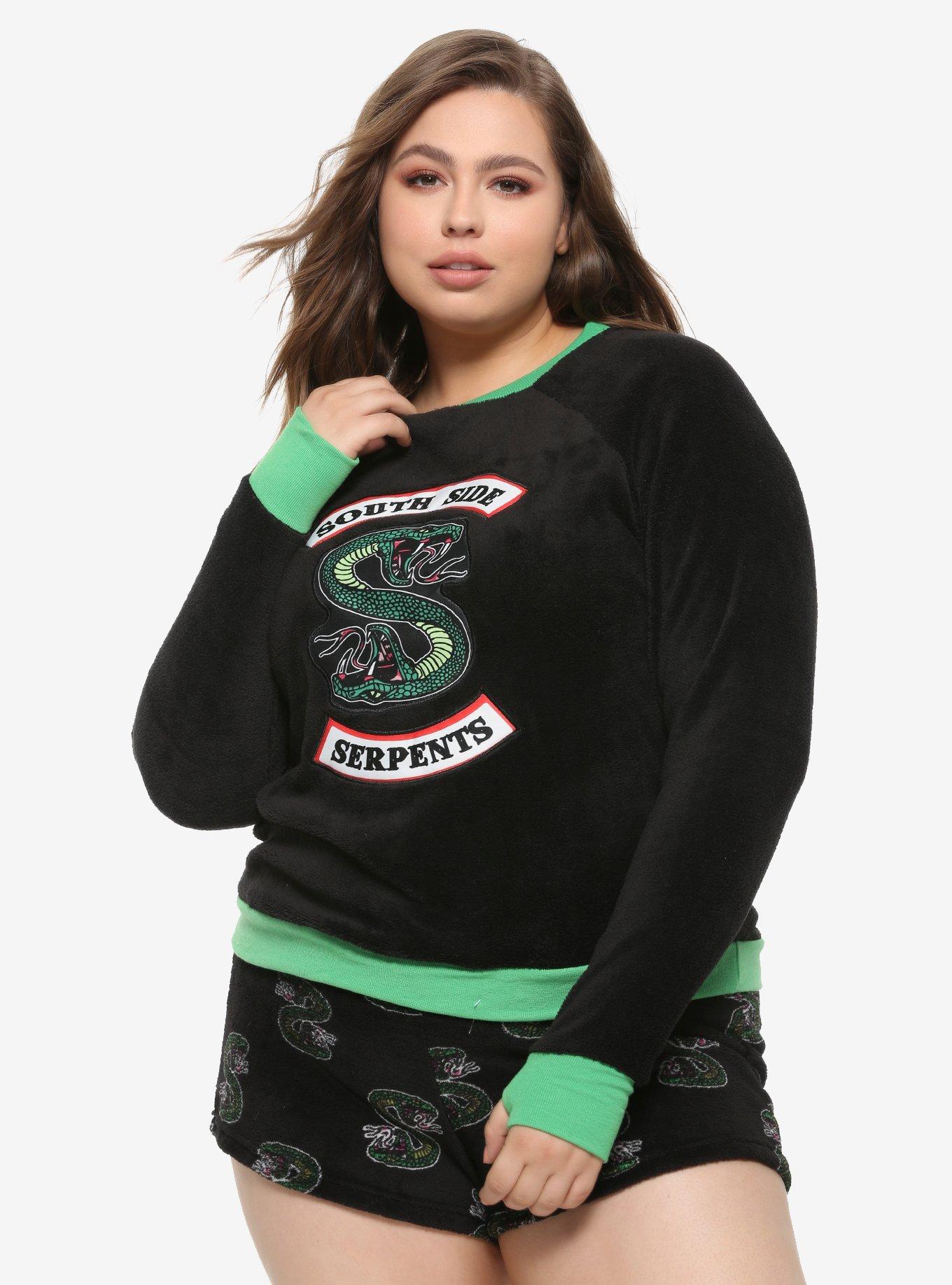 Riverdale Southside Serpents Girls Plush Pajama Set Plus Size, MULTI, hi-res