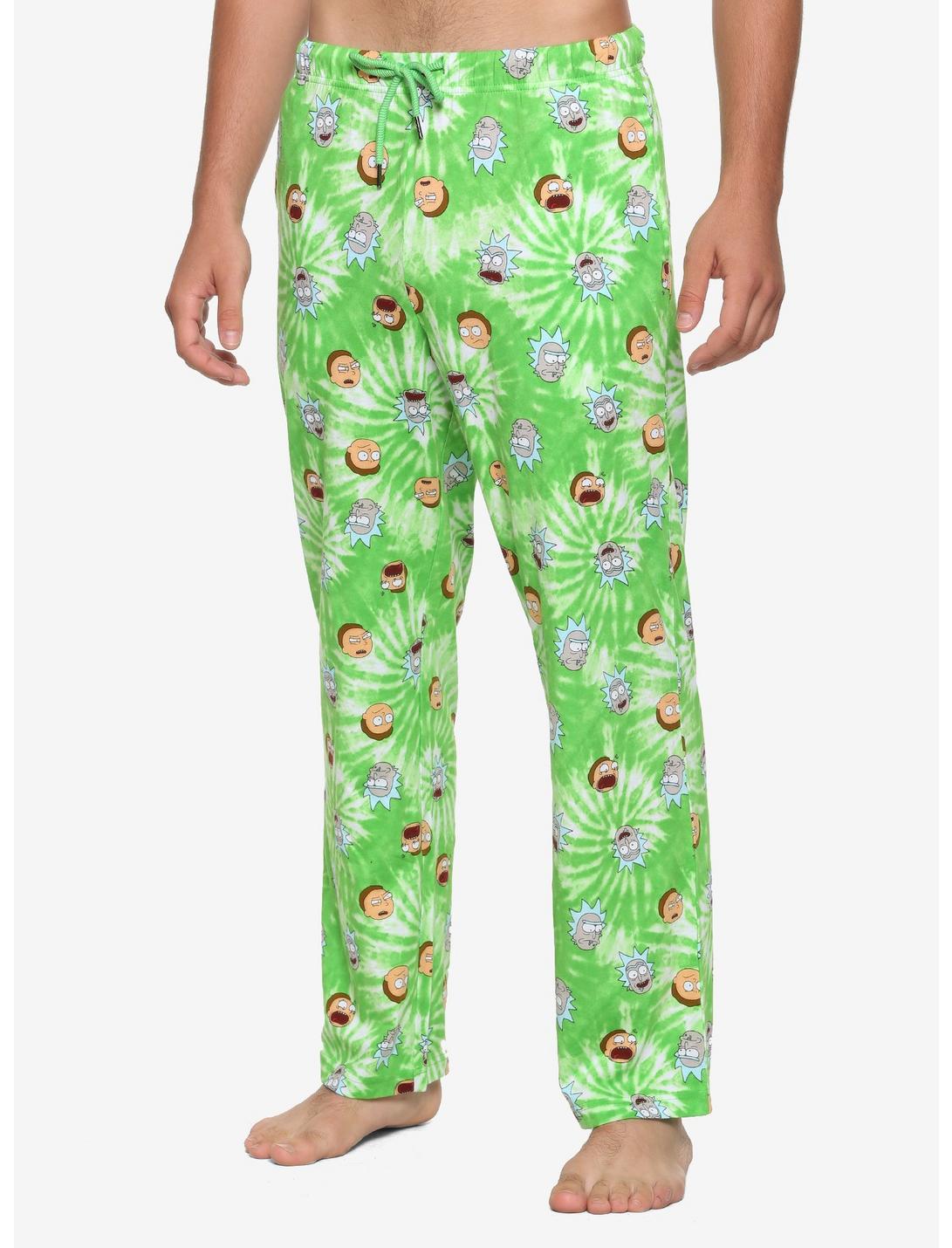 Rick And Morty Tie-Dye Pajama Pants, TIE DYE, hi-res