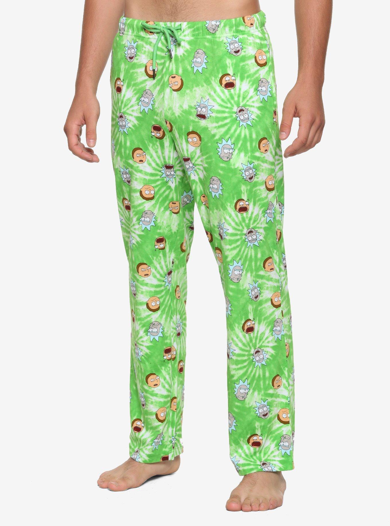 Rick And Morty Tie-Dye Pajama Pants, TIE DYE, hi-res
