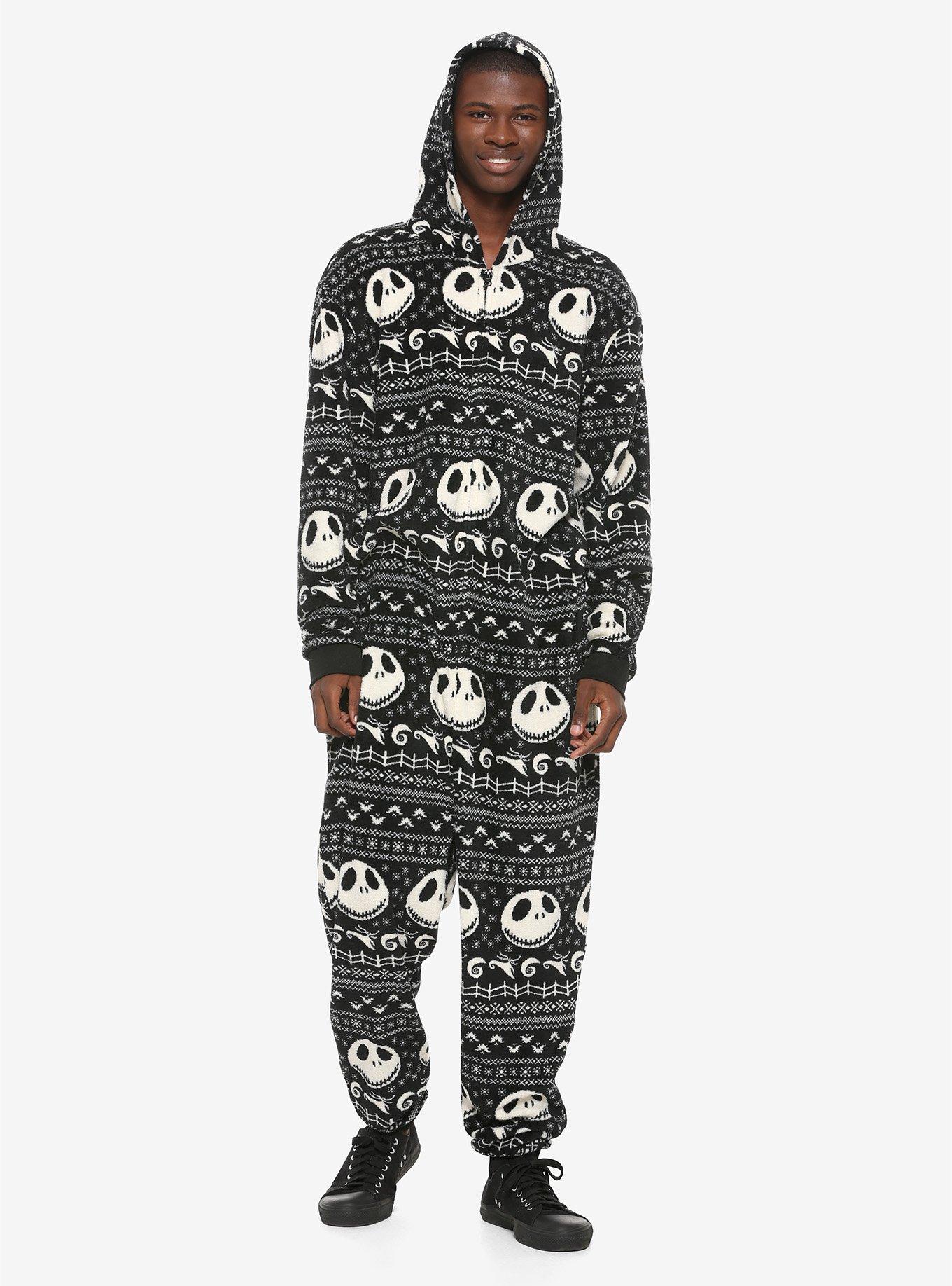 The Nightmare Before Christmas Fair Isle Print Union Suit, MULTI, hi-res