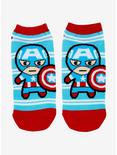 Marvel Avengers Chibi Captain America No-Show Socks, , hi-res