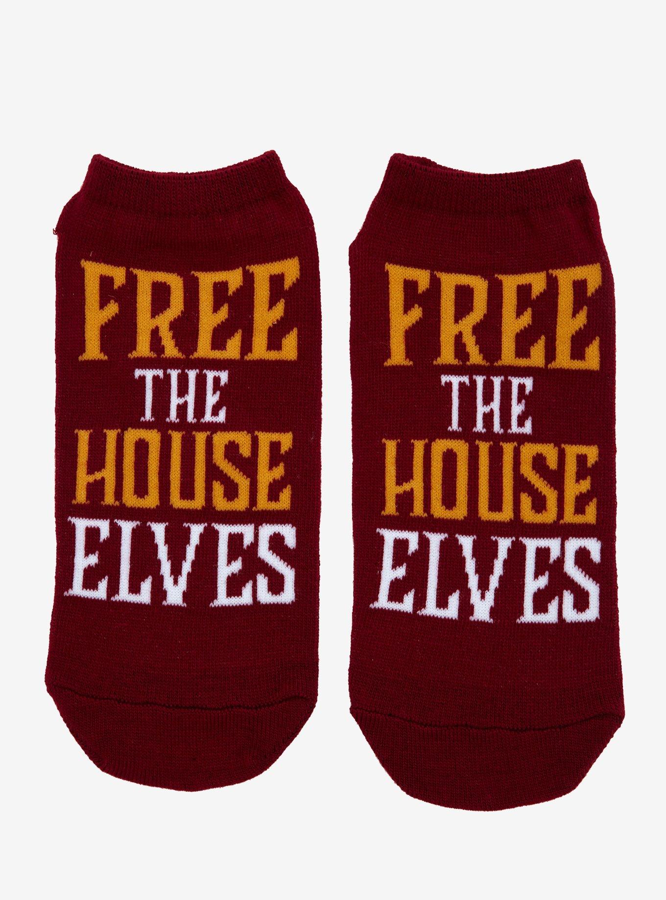 Harry Potter Free The House Elves No-Show Socks, , hi-res