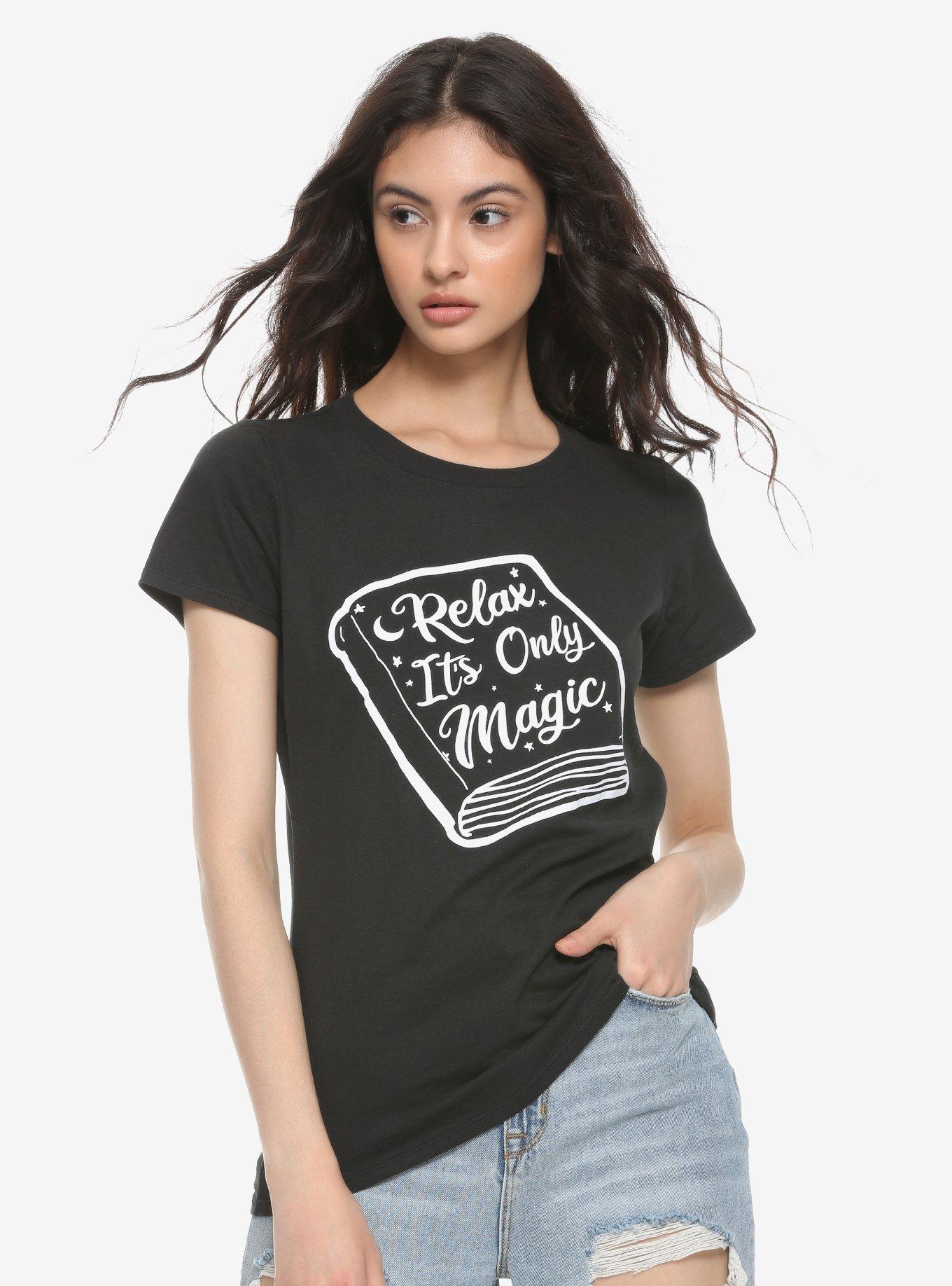 Relax Only Magic Girls T-Shirt, WHITE, hi-res
