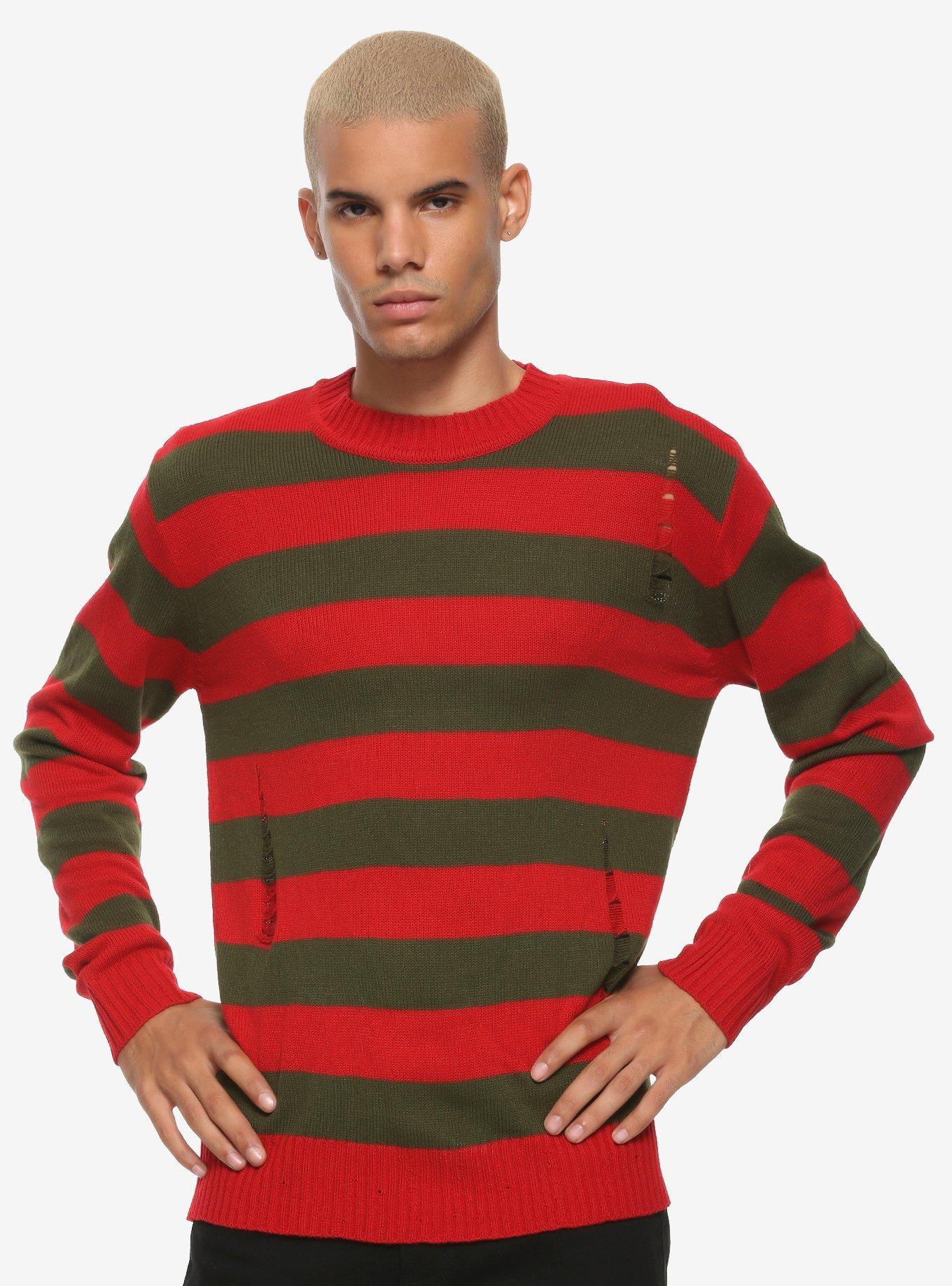 A Nightmare On Elm Street Freddy Krueger Sweater, STRIPE - MULTICOLOR, hi-res