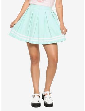 Mint Pleated Cheer Skirt, , hi-res