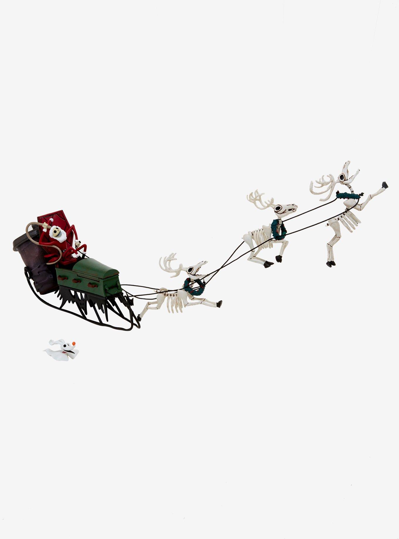 The Nightmare Before Christmas Santa Jack & Skeleton Reindeer PVC Figure, , hi-res
