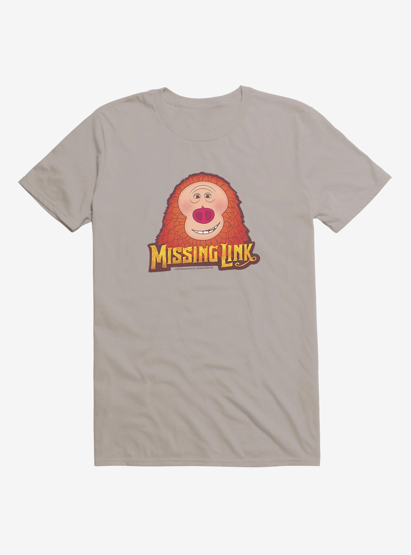 Missing Link Face T-Shirt, LIGHT GREY, hi-res