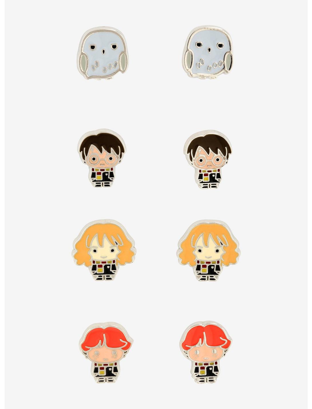 Harry Potter Chibi Character Stud Earring Set - BoxLunch Exclusive, , hi-res