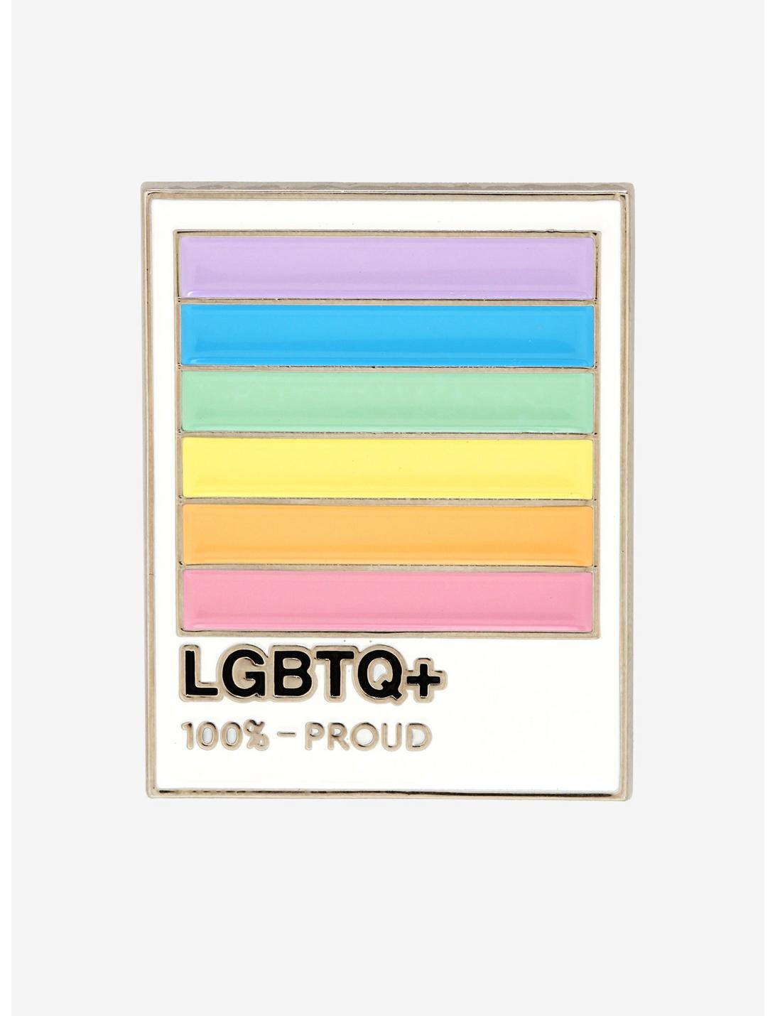 LGBTQ+ Color Swatch Enamel Pin, , hi-res
