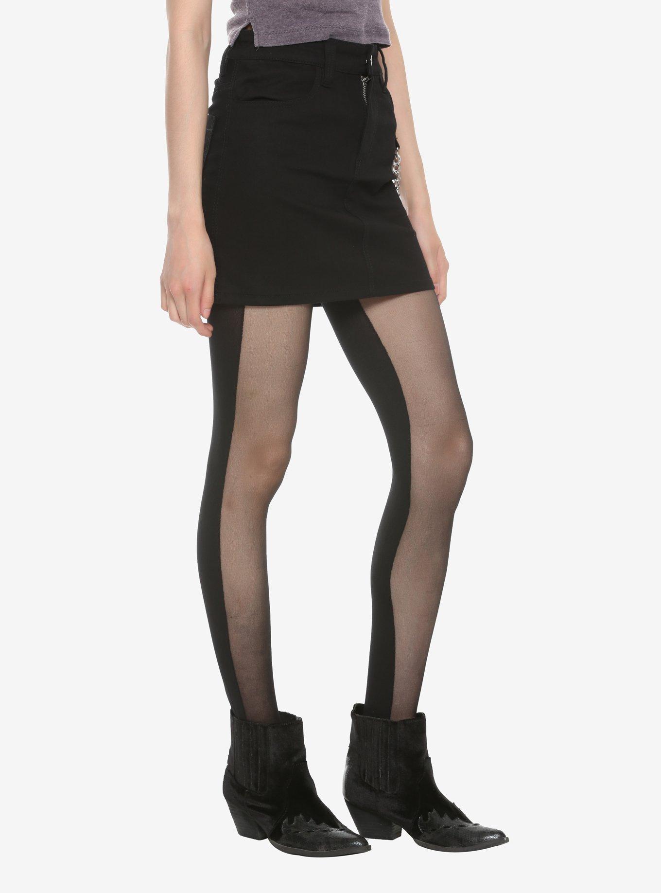 Solid Black Opaque Tights - Hot Topic