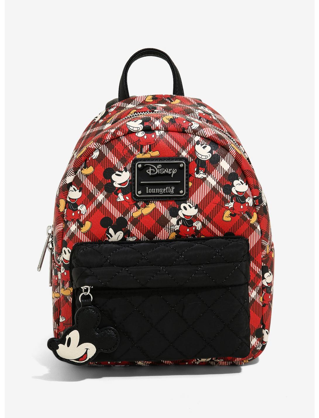 Loungefly Disney Mickey Mouse Plaid Mini Backpack, , hi-res