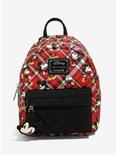 Loungefly Disney Mickey Mouse Plaid Mini Backpack, , hi-res